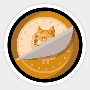 Funny Dogecoin Cryptocurrency, In Doge We Trust, Hodler Sticker